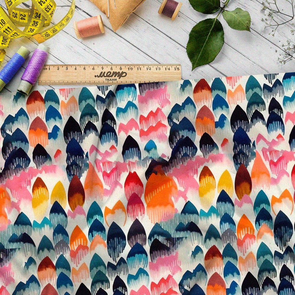 Ткань премиум атлас волшебные мелодии