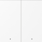 Клавиша 2-я с подсветкой, глянцевый белый, серия A07