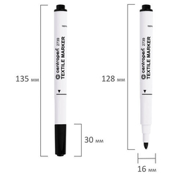 Набор маркеров для ткани "Textil Marker 2739", 10 цв., 1,8мм, картон. уп., европодвес, Centropen