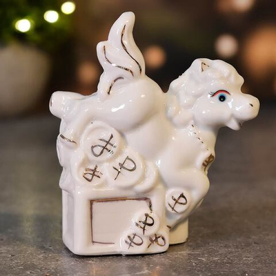 Фигурка Символ года 2026 "Белые пони" №1 8,5см