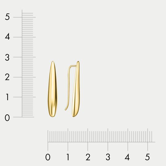 Серьги золотые