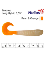 Твистер несъедобный Helios Long Hybrid 3,55"/9,0 см MIX 100шт. (HS-15-031-N)