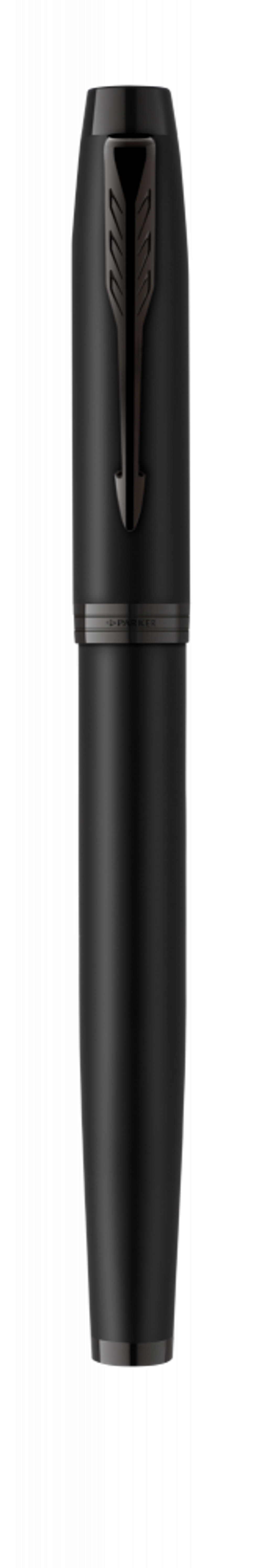 Перьевая ручка Parker IM Achromatic, Black BT, перо: F, цвет чернил: blue, в подарочной упаковке.