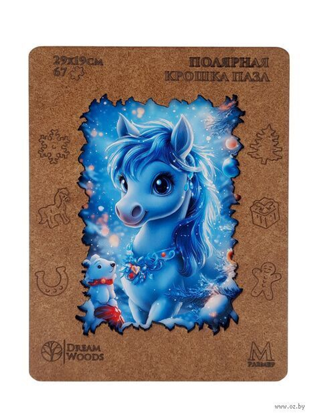 Пазл-копилка фигурные 67 элементов 290*190мм "Полярная крошка"