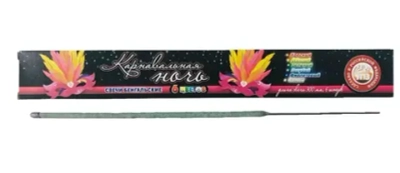 Свеча бенгальская 650 мм (6шт) Карнавальная ночь (кр., жёл., зел., гол., бел., фиол.) 1/18/6