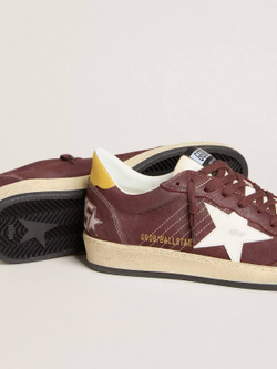 Men’s Ball Star in chocolate nubuck with leather star and heel tab