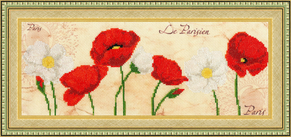 Размер: 16,8х18,6 см;¶Канва: Аида белая 16;¶Вышивается крестом в 2 нити;¶Количество цветов: 24;¶С до
