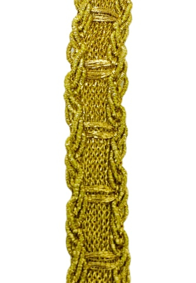 Тесьма метал. 11мм (золото) Греция. 1м