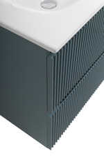 Тумба с раковиной подвесная BelBagno UNO-MINI-600-2C-SO-AO Голубой матовый, раковина белая BB-8099-3-60