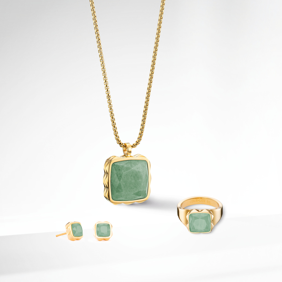 Кольцо Coeur de Lion Green-Gold 1200/40-0516 58