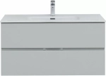 Тумба с раковиной Aquanet Алвита New 277520 100 серый