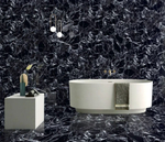 Глазурованный керамогранит End Polar Black 60x120 см 1.44 м² полированный цвет черный
