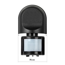 Датчик движения ЭРА MD 04 настенный инфракрасный 1200 Вт угол 180 градусов IP44, черный | Датчики движения