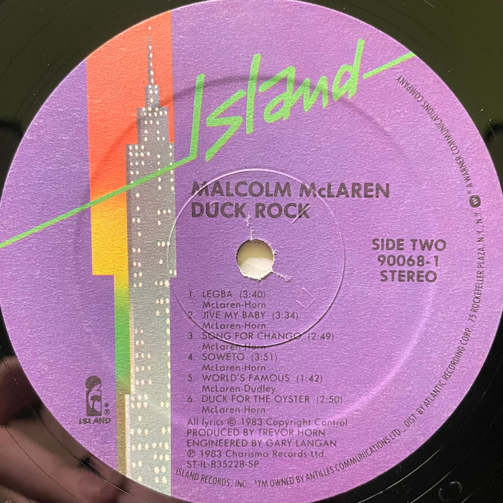 Malcolm McLaren ‎– Duck Rock (США 1983г.)