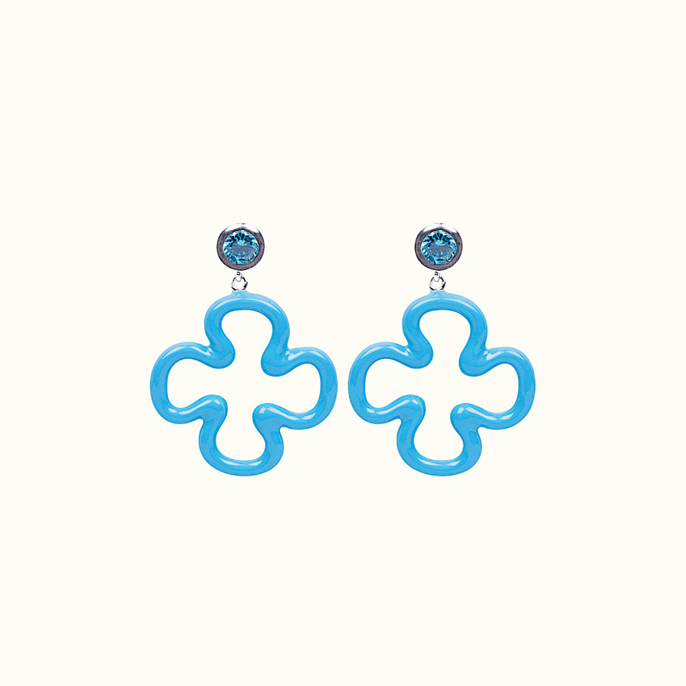 Серьги Clover Blue