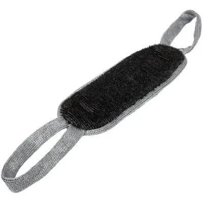 Мочалка из полипропилена мужская двухсторонняя 37*13см (57*13см с ручками) «Банные штучки»