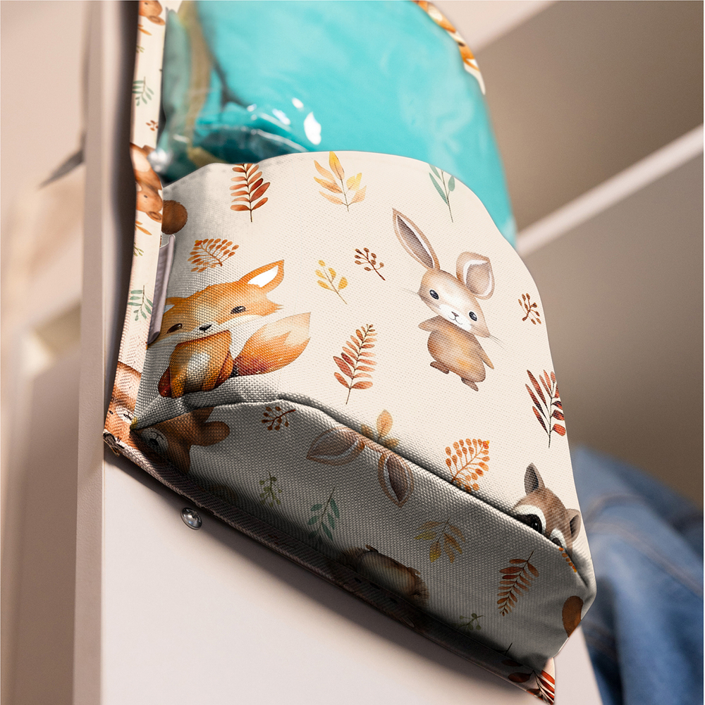 Кармашки для детского сада на липучке. Лес принт