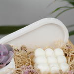 Подарочный бокс суккулент + свеча №4