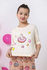 Пижама для девочки Единопончик-2 Виотекс МОЛОЧНЫЙ