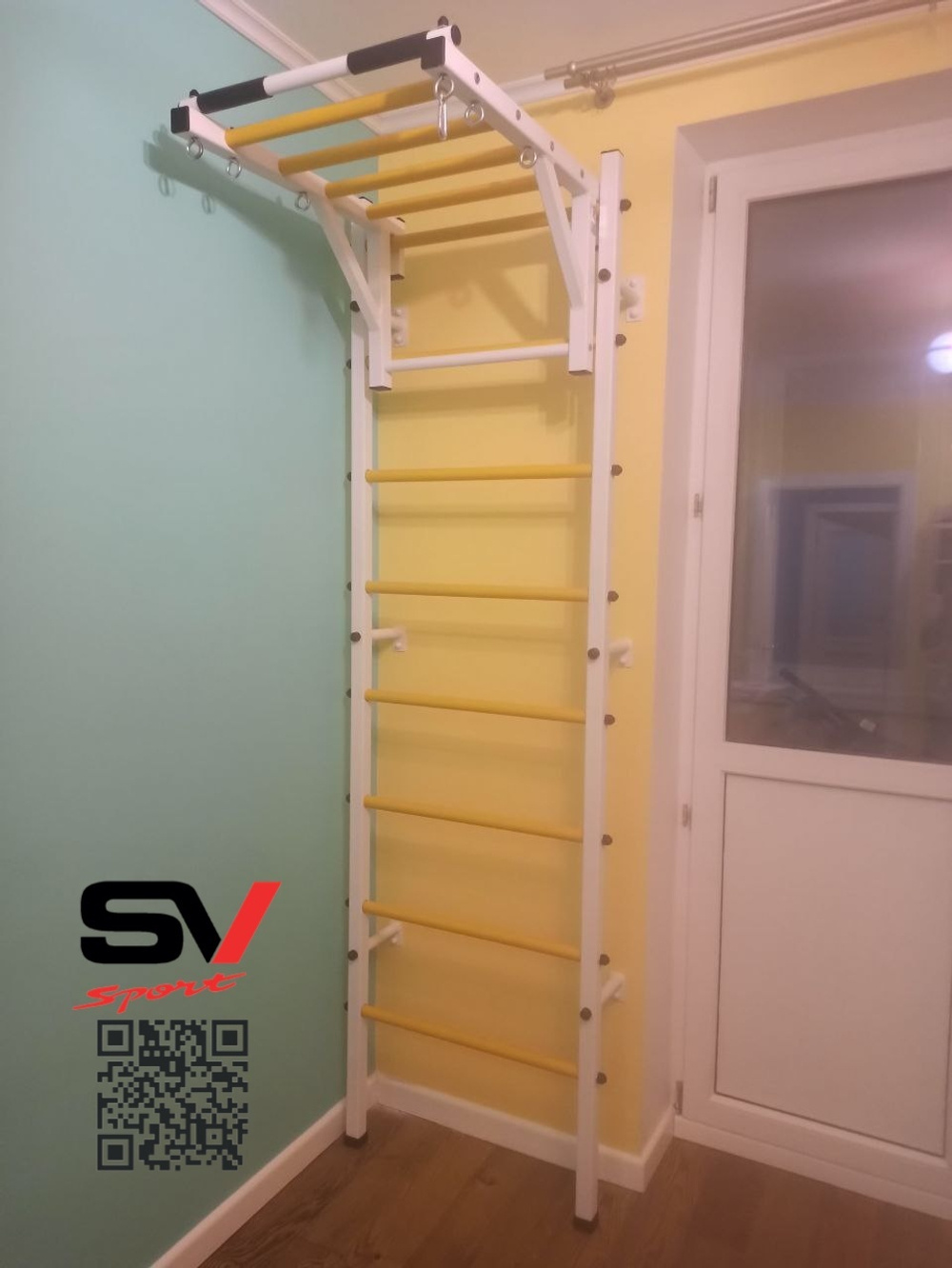 Монтаж шведской стенки Sv Sport в пеноблочные, газоблочные стены