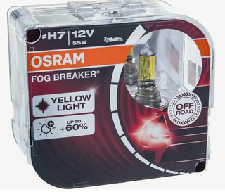 Автолампа H7 55W 12V (PX26d) Osram +60% 2600K FOG BREAKER (62210FBR-HCB) к-т