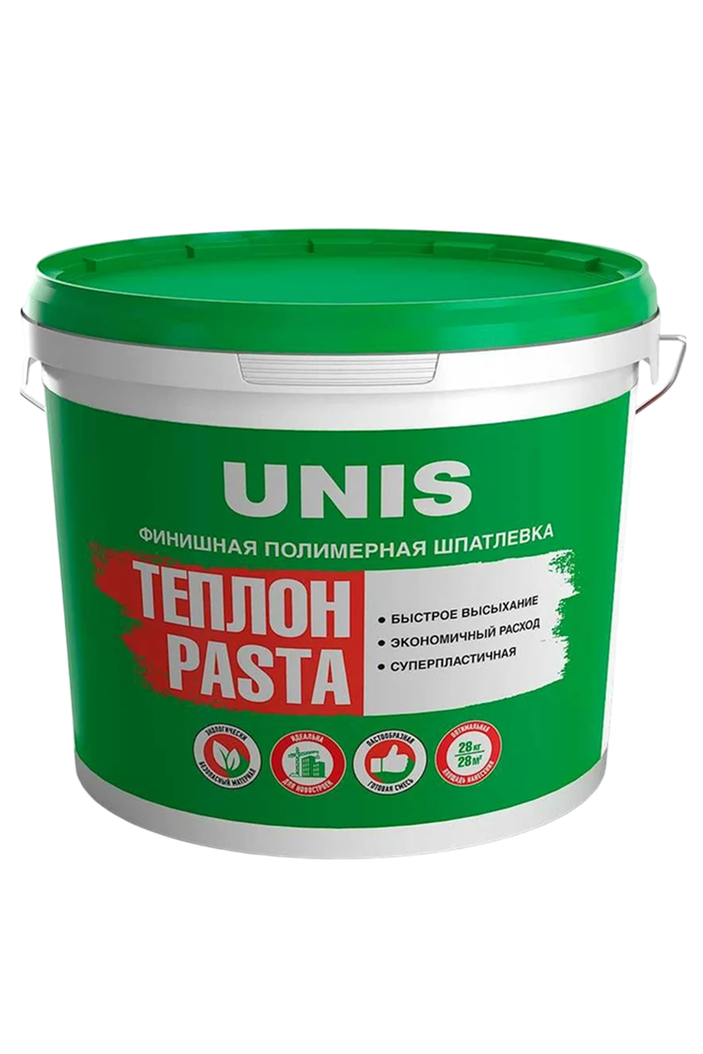 Шпатлевка UNIS ТЕПЛОН PASTA полимерная готовая к применению 15 кг
