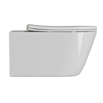 Унитаз подвесной безободковый WAVE PRIME Tornado3.0 сид. дюропласт, м/л, быстр, БЕЛЫЙ глянец (L)