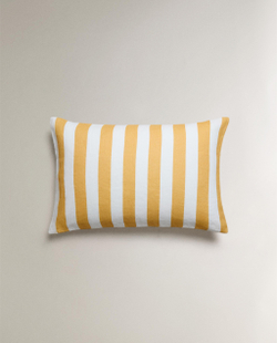 Zara Home наволочка декоративная из льна, в полоску