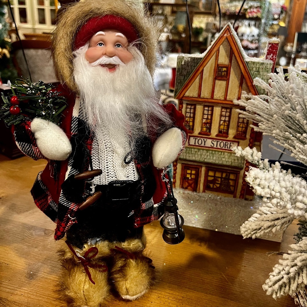 Дед Мороз с фонариком 30 см