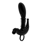 Чёрный стимулятор точки G, клитора и ануса