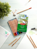 Набор акварельных цветных карандашей Derwent Academy 12 цветов