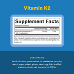 Natural Factors, витамин K2, 100 мкг, 60 вегетарианских капсул