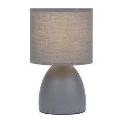 Настольная лампа Rivoli Nadine 7042-501 1 * Е14 40 Вт керамика серая с абажуром | Rivoli