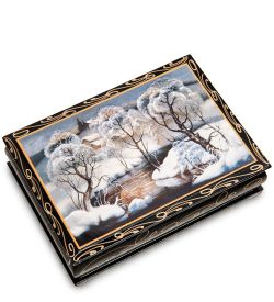 ШК-11/11-E Шкатулка в технике декупаж (10х14х4)