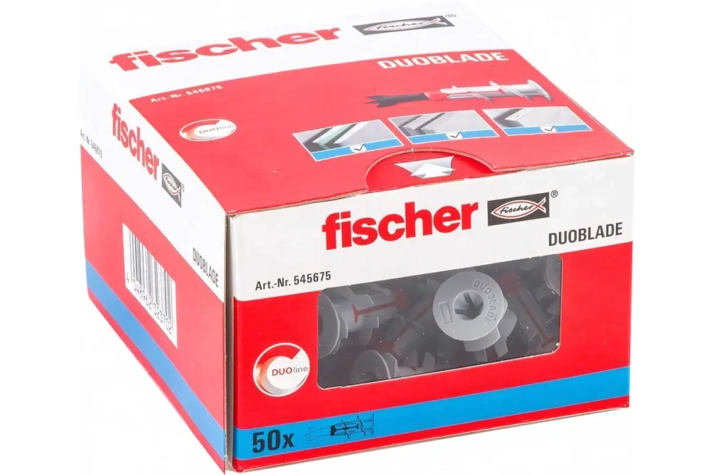 Самосверлящий дюбель для гипсокартона Fischer DUOBLADE 50 шт. 545675