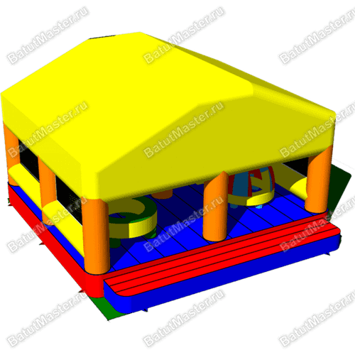 Батут "Спорткомплекс" с тентом 7*7*4.5 м