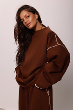 Джемпер с кантами из джерси