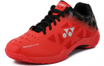 YONEX Power Cushion Comfortable Round Toe Lightweight And Breathable Low top Badminton Shoes Unisex Red Black