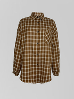 Рубашка Lan Lan 9136 удлиненная в клетку