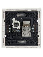 FORTE&PIANO Розетка двойная RJ11+RJ45 кат.5E FP235 белый IEK