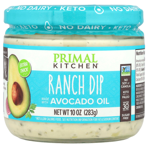 Primal Kitchen, Ranch Dip, с маслом авокадо, 283 г (10 унций)
