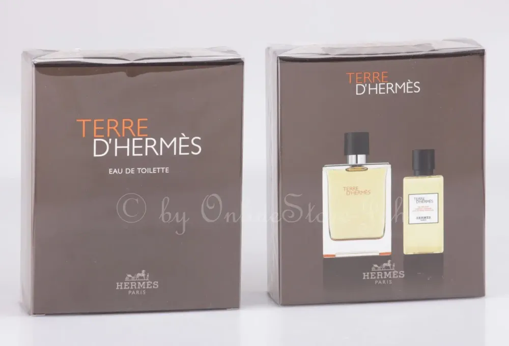 Унисекс парфюмерная вода Hermes TERRE d&#39;Hermes Set 100ml EDT + 80ml душевая гель