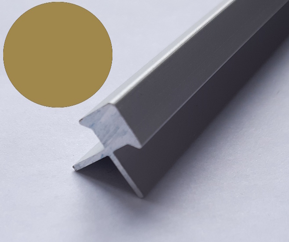 Алюминиевый профиль квадратного сечения коричневый PE