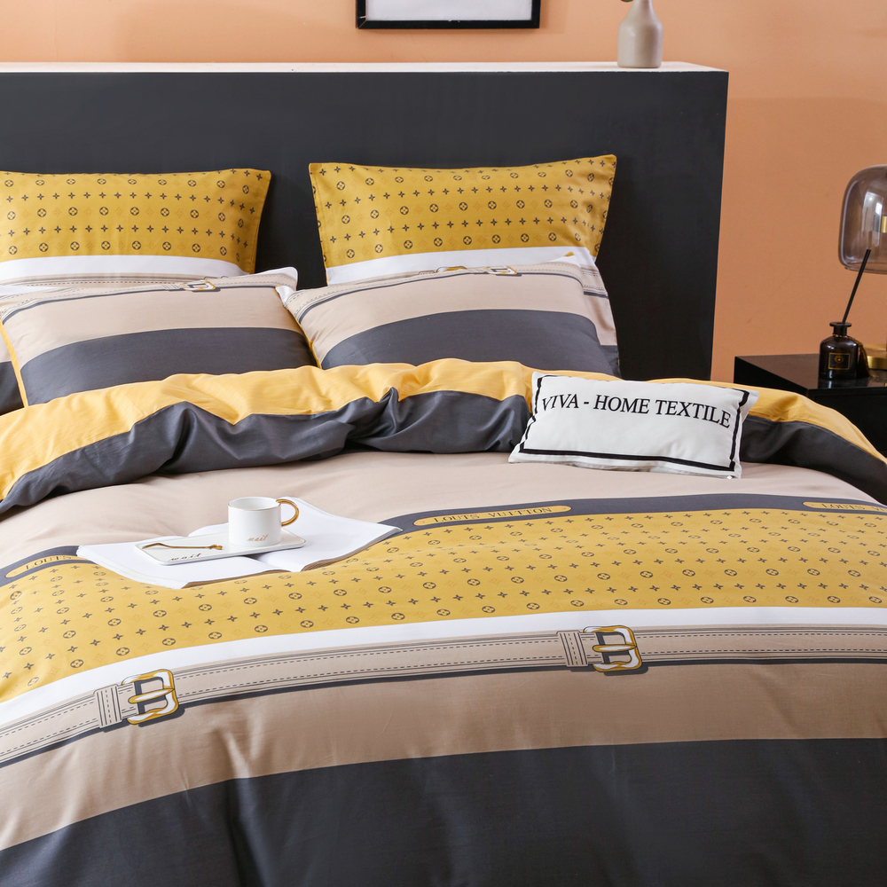 Комплект постельного белья Делюкс Сатин 100% хлопок L417