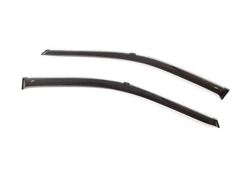 Дефлекторы боковых окон Cobra Tuning на Dodge Caravan 3 1995-2000, 4 2000-2007 хромированный молдинг арт.D20795CR