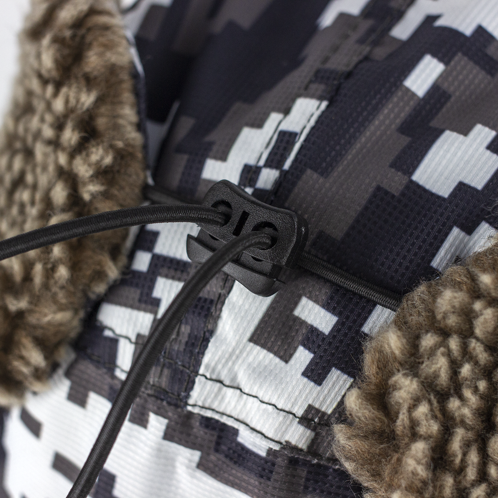 Кепка Extreal "Сити" с ушами, Барашек Коричневый, Мембрана, XL