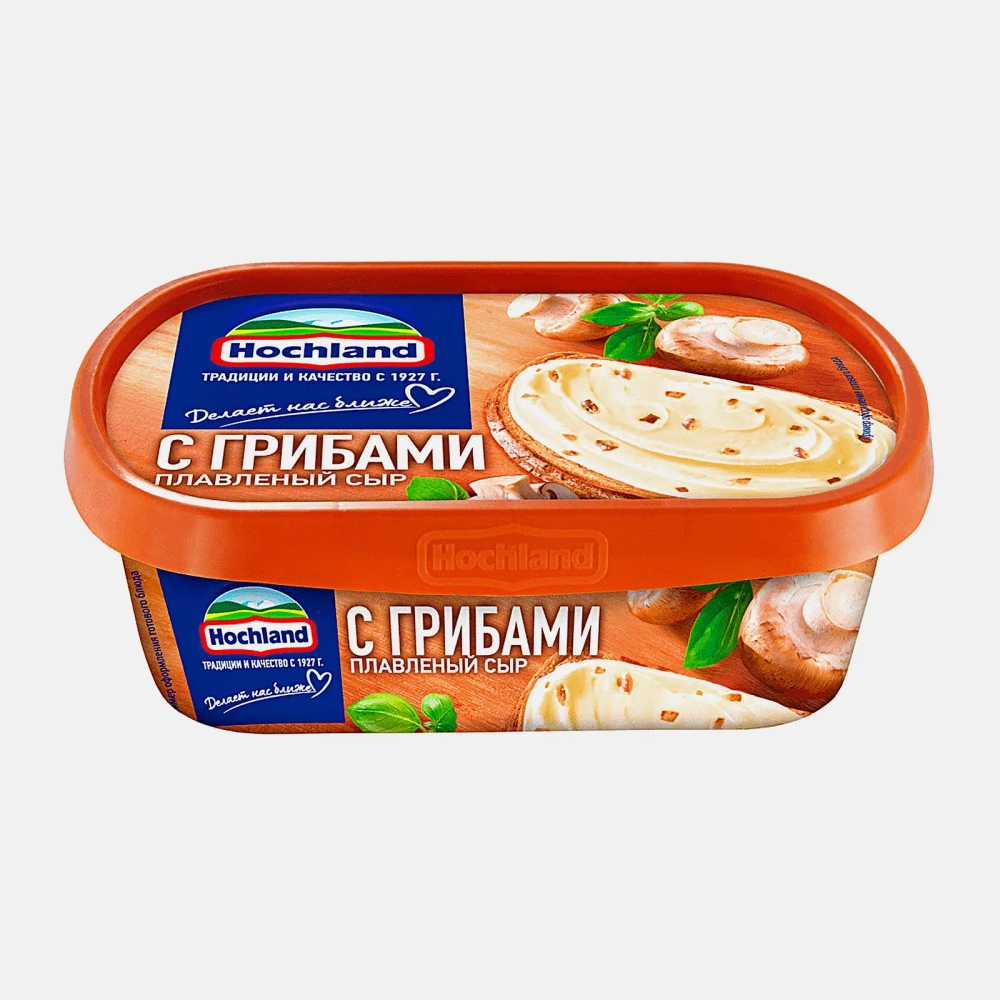 Сыр плавленый Hochland с грибами 55% 200г