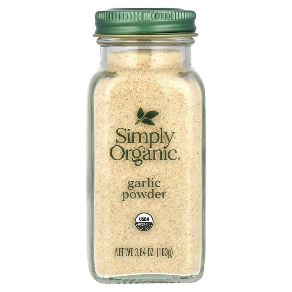 Simply Organic, чеснок в форме порошка, 103 г (3,64 унции)