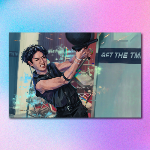 Арт принт / lily_betty_ / STRAY KIDS / Джисон #3