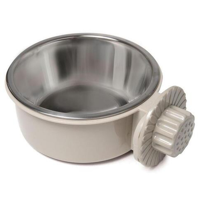 Миска подвесная с пластиковым держателем "Прохлада", серая, 0,22л, Triol